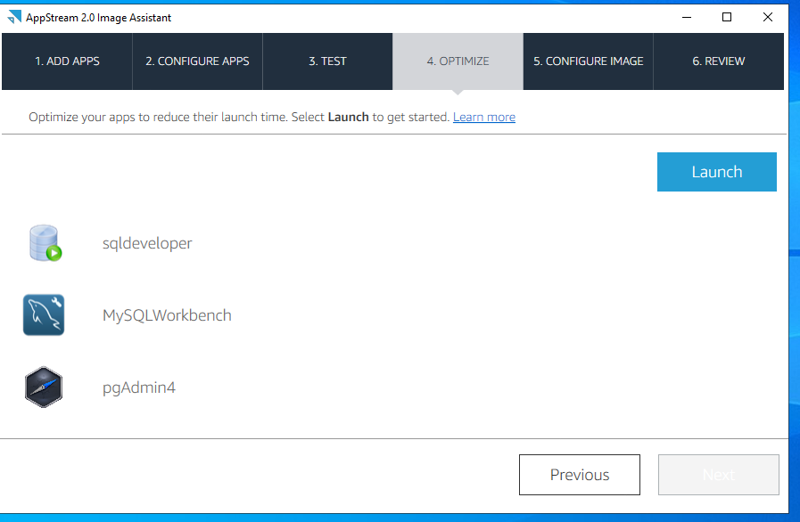 Image builder optimise step 4