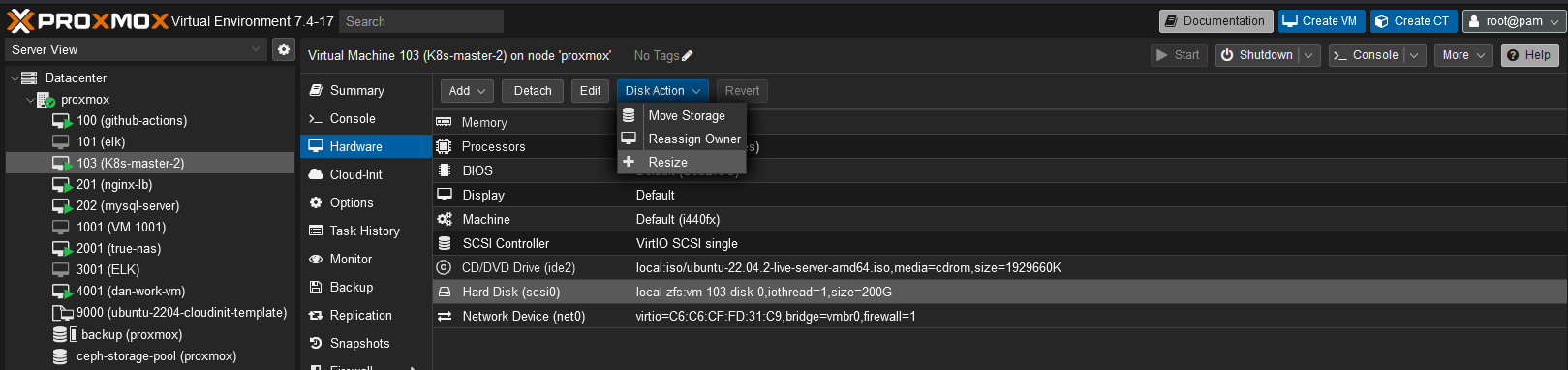 Proxmox resize disk edit disk Proxmox resize disk edit disk