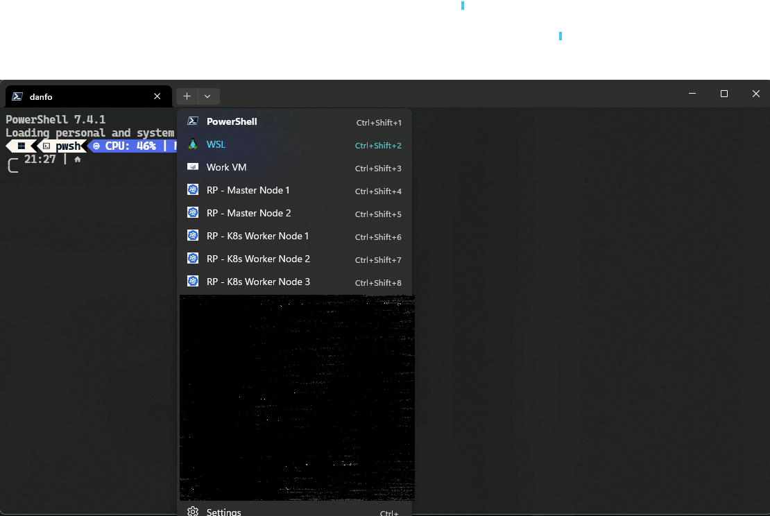 Win terminal dropdown Win terminal dropdown